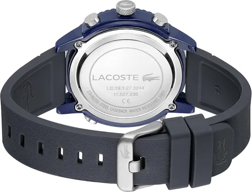 Vista 3 de Lacoste Reloj de cuarzo para hombre con correa de silicona azul 23 Modelo 2011092 Azul Patchwork talla única 2011092 - Challenger