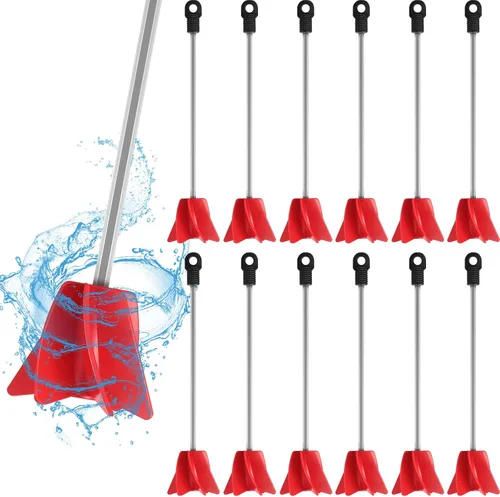 Vista 10 de Loosh 12 agitadores de pintura de 11 pulgadas para taladro, accesorio mezclador de pintura, mezclador epoxi hélice para resina de hormigón, paleta