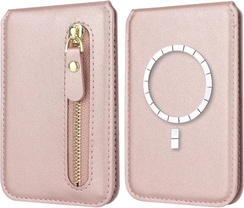 Vista 7 de Cavor Compatible con Apple Magsafe Wallet con soporte ajustable, cartera magnética para iPhone 17/16 Pro Max/15/14 Plus/13/12 Magsafe - Tarjetero