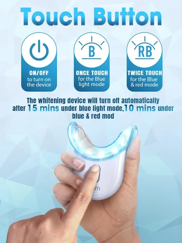 Vista 7 de Kit de blanqueamiento de dientes con luz LED – Diente sensible blanco 35% Peróxido de carbamida Gel Pen Dental Boca Bandejas Blanqueador Profesional