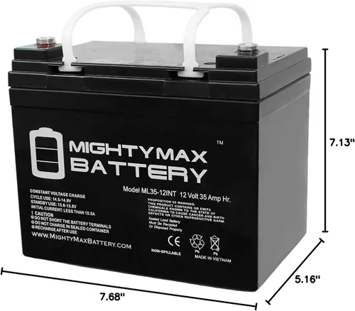 Vista 8 de Mighty Max Battery La batería de rosca interna SLA de 12V 35AH reemplaza FirstPower LFP1235