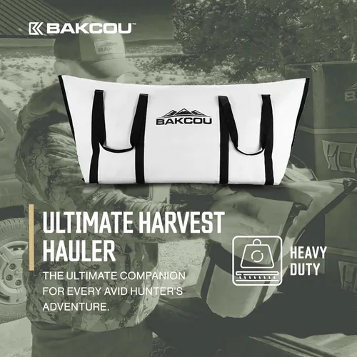 Vista 3 de Bakcou - Insulated Game Bag - Gear Bag - Ultimate Harvest Hauler for eBike Trailer, Keeps Game Fresh, Compact and Waterproof