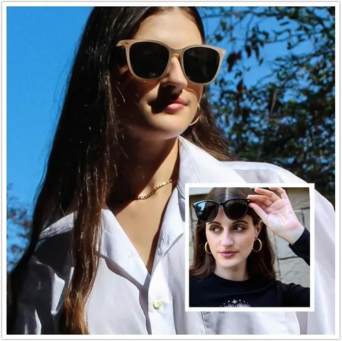 Vista 15 de FIMILU Paquete de 2 lentes de sol polarizados para mujer, lentes de protección UV400, montura grande, lentes de moda, elegantes