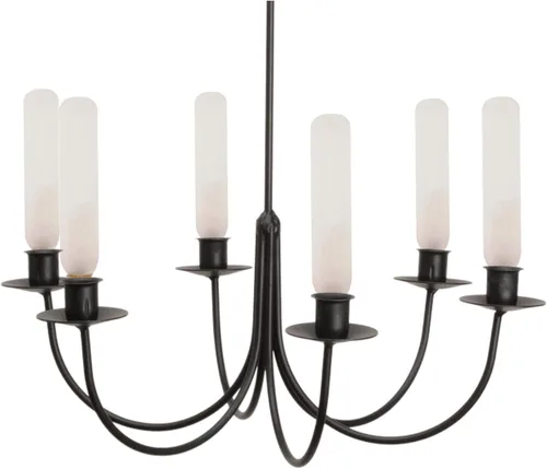 Vista 2 de Satco S3315 15W 120V T6 Frost E12 - Bombilla incandescente con base de candelabro (6 unidades)