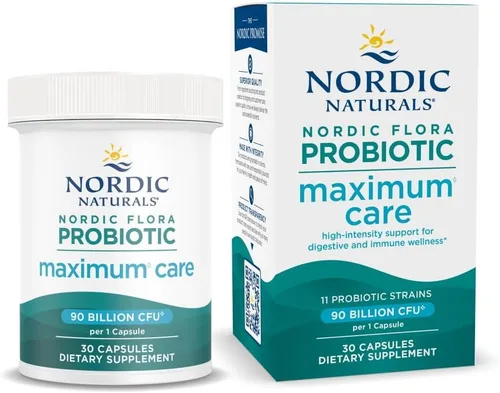 Vista 9 de Nordic Naturals Nordic Flora Probiotic Immune Health, 30 cápsulas, 15 cepas probióticas para apoyo a la salud inmunológica y digestiva, vegano, 30