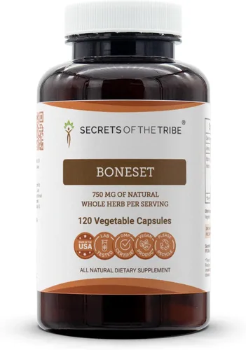 Vista 6 de Secrets of the Tribe Boneset 60 cápsulas, hechas con cápsulas vegetales y boneset (Eupatorium perfoliatum) hierba seca (60 unidades)