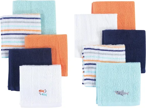 Vista 3 de Hudson Baby Paños unisex de algodón súper suave para bebé, ancla, talla única