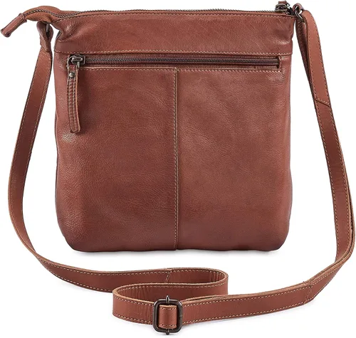 Vista 6 de Cartera de cuero genuino para mujer, bolso cruzado de viaje, bolso de hombro, cartera pequeña vintage Real Leather, Travel, Shoulder, Small, Vintage