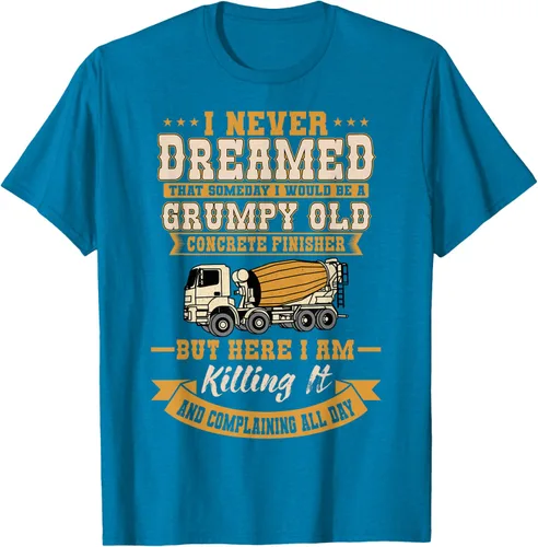 Vista 9 de Divertida camiseta de trabajador con acabado de hormigón antiguo, Negro, S