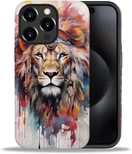 Vista 63 de CARLOCA Compatible con iPhone 12, Funda de Art Deco con patrón, TPU suave + PC duro 2 en 1, Funda protectora única con patrón, antiarañazos, TPU