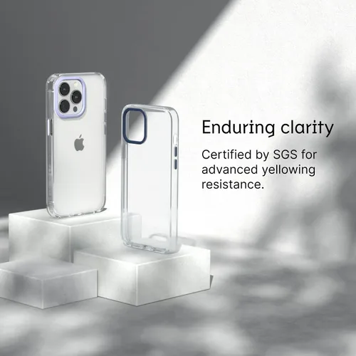 Vista 3 de RhinoShield Funda transparente compatible con iPhone 13 Pro, resistencia avanzada al amarilleo, alta transparencia, funda protectora