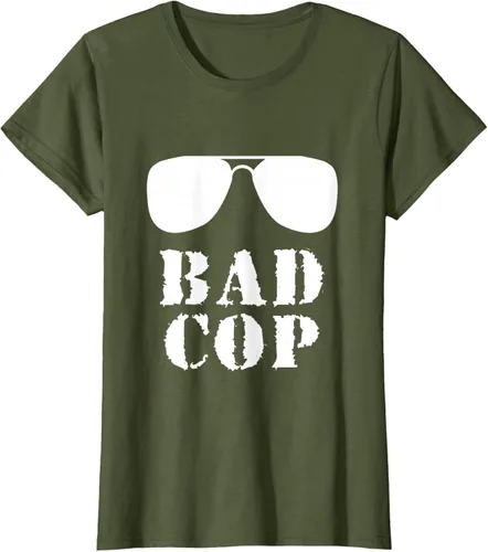 Vista 71 de Bad Cop Funny Police - Camiseta a juego para padre e hijo, Negro, S