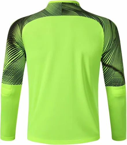 Vista 3 de TiaoBug Camiseta de portero de gladiador para niños, camiseta de portero acolchada para fútbol, uniformes de entrenamiento de equipo deportivo