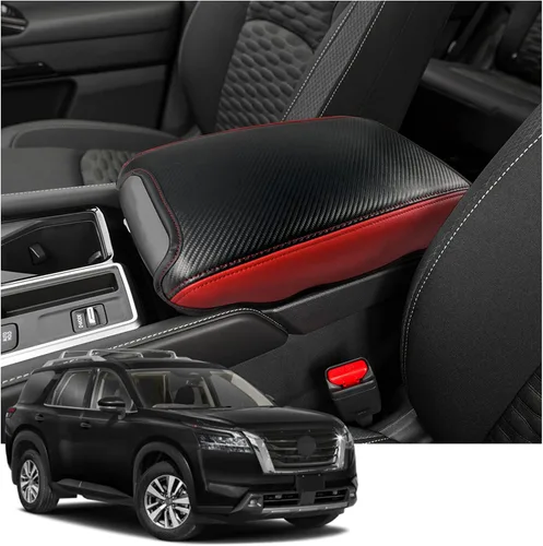 Vista 38 de YEE PIN Funda para reposabrazos central de automóvil, funda para tapa de consola Rogue X-Trail 2014-2019, caja de reposabrazos de consola central