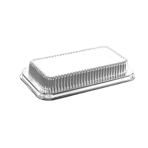 Vista 7 de Handi-Foil Molde de pan de papel de aluminio de 2 libras con tapa de cúpula resistente Hfa #316 (paquete de 50)