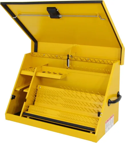 Vista 5 de DeWalt - Caja de herramientas triangular de 30 x 15 pulgadas, acero, color amarillo