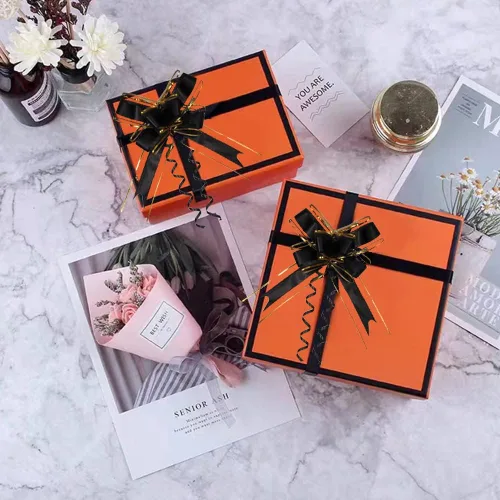 Vista 3 de 10 lazos de tracción, lazos negros para envolver regalos, lazos para cestas de regalo adecuados para Navidad, boda, cumpleaños, Halloween, día