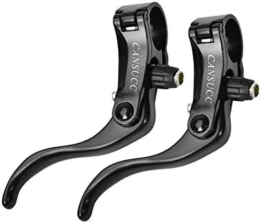 Vista 2 de Palancas de freno, 1 par de manijas de freno de disco de aleación de aluminio ligeras para manillares de freno de ciclismo para manillar de 0.94