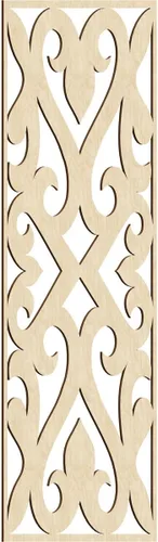 Vista 17 de Keene Paneles de pared decorativos de madera con calado, 9 3/8 pulgadas de ancho x 24 3/8 pulgadas de alto x 1/4 de alto, abedul Birch