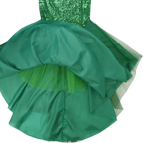 Vista 7 de FEESHOW Disfraz de Halloween para mujer y mujer sexy sirena brillante maxi faldas largas
