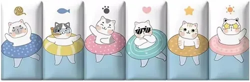 Vista 28 de Paneles de pared 3D autoadhesivos para cabecero de 70.86 pulgadas, diseño de dibujos animados suave anticolisión, acolchado decorativo de pared
