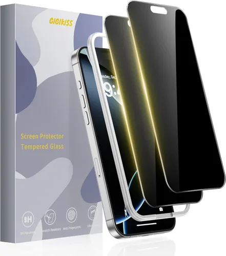 Vista 11 de GIGIKISS Paquete de 2 protectores de pantalla mate para iPhone 12 Pro Max de 6.7 pulgadas, protector de pantalla anti huellas dactilares