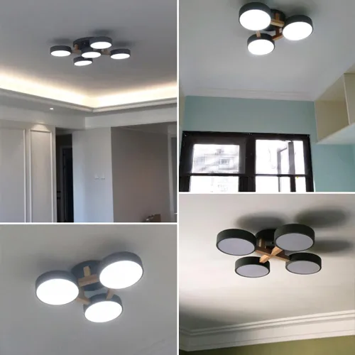 Vista 9 de Lámpara de techo LED, lámpara de techo 33WGreen 3 CCT para dormitorio, sala de estar, cocina