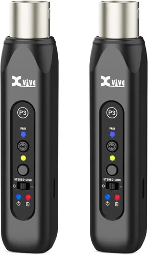Vista 8 de Xvive P3 Receptor Bluetooth XLR Inalámbrico, Adaptador Bluetooth para Altavoces, Mezclador de Audio, Sistemas de Sonido, Sistemas de DJ, Recargable
