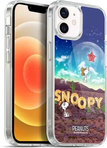 Vista 102 de Head Case Designs Funda de gel con licencia oficial de Peanuts Nebula Cactus Needles Snoopy Space Cowboy [protección de grado militar] compatible