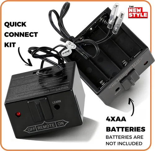 Vista 3 de Kit de control remoto para chimenea de gas, control remoto de encendido/apagado, para sistema de válvula de milivoltio, reemplazo para skytech