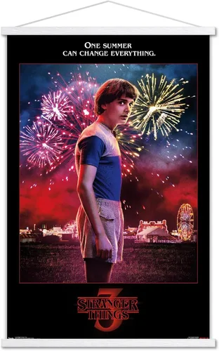 Vista 19 de Trends International Netflix Stranger Things: Season 3 - Póster de pared de Will Wall, 14.725 x 22.375 pulgadas, versión enmarcada de madera