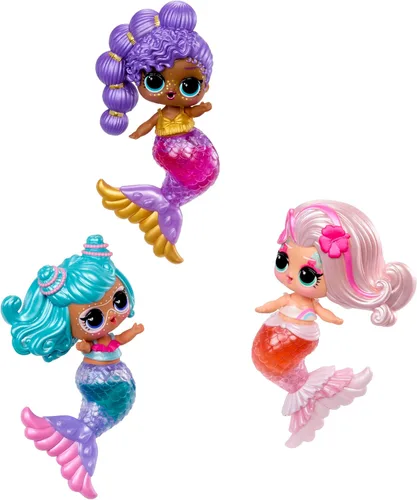 Vista 13 de LOL Surprise Mermaids Makeover Magic Tots con brillo de labios maquillaje DIY usable para ti y tu muñeca, juego acuático divertido, regalo