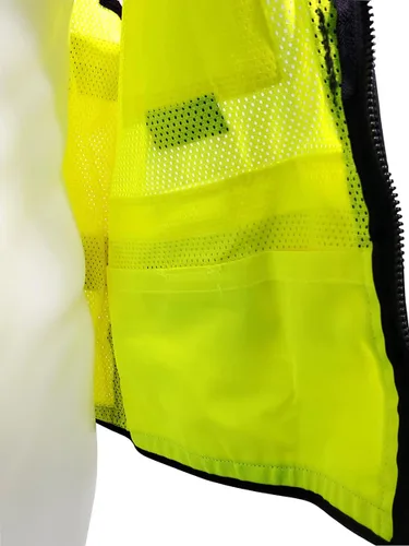 Vista 5 de SU300G Surveyors Class 2 Chaleco reflectante verde con bolsillos para tablet Cumple con las normas ANSI/ISEA