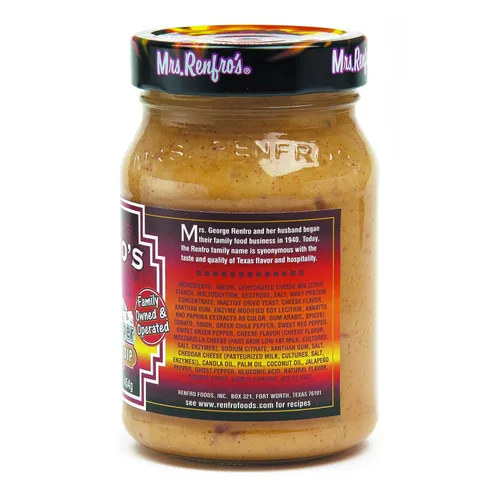 Vista 5 de Mrs. Renfro's Ghost Pepper Nacho Cheese Dip, tarro de 16 onzas (paquete de 1) – Dip de queso cremoso extra caliente sin gluten con pimiento fantasma
