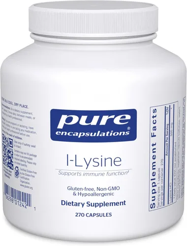 Vista 8 de Pure Encapsulations L-Lisina - Suplemento de aminoácidos esenciales para apoyo inmunológico y encías, salud de los labios* - con L-lisina HCl - 90