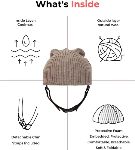 Vista 3 de Ribcap Lenny Medical Grade Protective Helmet Soft Helmet for Epilepsy Protective Helmet for Seizures
