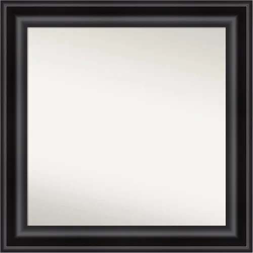 Vista 257 de Amanti Art Espejo personalizado, espejo de baño negro puente, espejo de pared o espejo de tocador de baño sobre el fregadero (26 x 26 pulgadas)