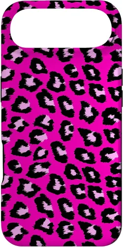 Vista 27 de McBling - Carcasa para iPhone 17, diseño de leopardo y guepardo rosa intenso