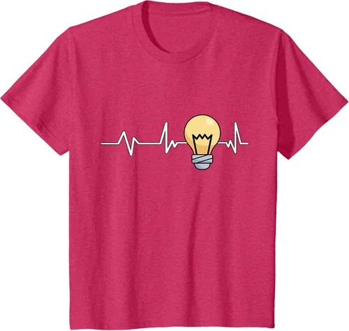 Vista 45 de Bombilla Heartbeat bombilla regalo bombilla bombilla camiseta Negro