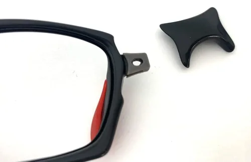 Vista 8 de Nose Bridge Flex Coupler - Gris oscuro para marcos Oakley X-MetalJuliet, Romeo2, Mars, Penny, X-Metal XX