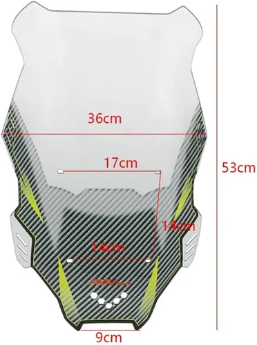 Vista 7 de ADV 150 - Parabrisas delantero para motocicleta, deflector de viento para ADV 150 adv150 2019 2020 2021 (color té)