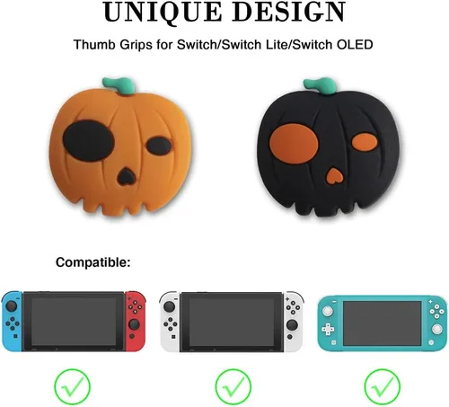 Vista 52 de PERFECTSIGHT Juego de 4 fundas para palanca de mando para Switch Lite/OLED, para Nintendo Switch, para Switch Lite/OLED, cubierta de botón analógica