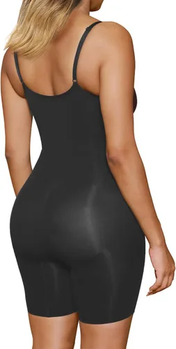 Vista 2 de SHAPERX - Body tipo faja moldeadora para mujer, con control de abdomen, sin costuras, para moldear la cintura, compresión del cuerpo