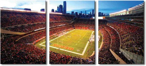 Vista 27 de TUMOVO MetLife Stadium - Decoración de pared de Nueva York, 3 piezas, lienzo, arte de pared para decoración del hogar, juegos de fútbol americano