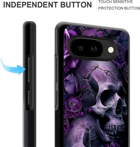 Vista 1539 de Compatible con Google Pixel 4A 5G Mobile Case Creative Acrylic Panel trasero Silicona Protección Grip especialmente diseñado para Google Pixel 4A 5G