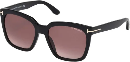 Vista 3 de Gafas de sol Tom Ford FT 0502 -F 01T Brillante NegroBurdeos Gradiente