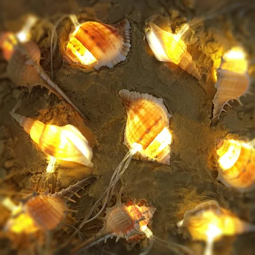 Vista 9 de WSgift Guirnalda de luces decorativas de tortuga marina, 18.7 pies, 40 luces LED USB enchufables con cable de cobre plateado, luces de hadas