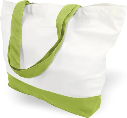 Vista 25 de TOPDesign - Paquete de 1 bolsa de lona de algodón, superfuerte, 12 onzas, bolsa para compras reutilizable, de tela, diseño moderno, en dos tonos