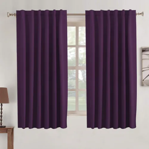 Vista 65 de Turquoize Cortinas Opacas con Aislamiento Térmico Paneles de Tratamiento de Ventanas con Bolsillo para Barra Paneles de Ventana para Ventanas