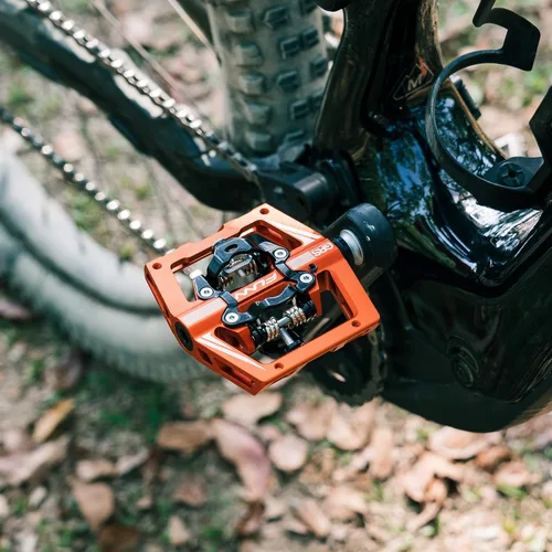 Vista 7 de Funn Mamba S MTB - Pedales sin clip de doble cara, pedales de bicicleta de montaña de plataforma compacta, compatibles con tacos SPD, pedales